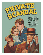 Private Scandal - Starring Zasu Pitts, Phillips Holmes - c. 1934 - Fine Art Prints & Posters