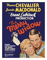 The Merry Widow - Starring Maurice Chevalier and Jeanette MacDonald - Directed by Ernst Lubitsch - c. 1934 - Fine Art Prints & Posters
