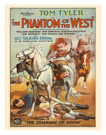The Phantom of the West: The Stairway of Doom - Western Serial Starring Tom Tyler - c. 1931 - Fine Art Prints & Posters
