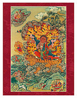 Padmasambhava as Dorje Drolo - Tantric Buddhist Mystic - Giclée Art Prints & Posters