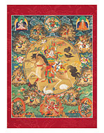Warrior King Gesar of Ling - Protector Against Enemies - Fine Art Prints & Posters