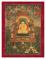 Buddha Shakyamuni in the Mahabodhi Temple - Fine Art Prints & Posters