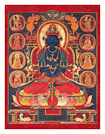 The Primordial Buddha Vajradhara - Tibet, 15th Century - Fine Art Prints & Posters