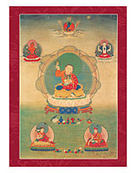 Yuthok Yontan Gonpo the Younger - Tibetan Doctor (Four Medical Tantras) - Fine Art Prints & Posters