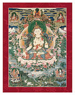 Manjushri - Gentle Glory - Bodhisattva of Wisdom - Giclée Art Prints & Posters