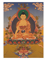 Shakyamuni Buddha in Bhumisparsha Mudra (Touching the Earth) - Fine Art Prints & Posters