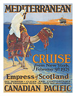 Mediterranean Cruise - Canadian Pacific Steamships - c. 1924 - Giclée Art Prints & Posters