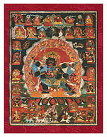 Shri Heruka - Buddhist Tantric Deity - Giclée Art Prints & Posters