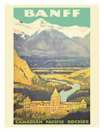 Vintage Canadian Rockies Poster USACAN023 Art Print A4 A3 A2 A1 