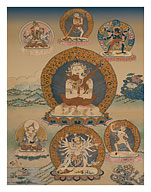 Cakrasamvara Tantra - Tibet 18th Century - Giclée Art Prints & Posters