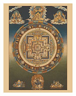 Mandala of Kalachakra (Cycle of Time) - Fine Art Prints & Posters