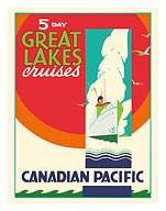 5 Day Great Lakes Cruises - Canadian Pacific Navigation - c. 1939 - Giclée Art Prints & Posters