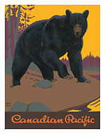 Visit Canada - Grizzly Bear - Canadian Pacific Railway - c. 1938 - Fine Art Prints & Posters