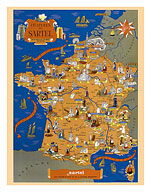 Sartel Spinning Mills (Filatures du Sartel) throughout France - c. 1955 - Fine Art Prints & Posters