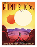 Relax on Kepler-16b - The Land of Two Suns - Fine Art Prints & Posters