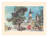 London - Big Ben - Pan American World Airways - Fine Art Prints & Posters