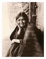 Navaho Woman - The North American Indians - c. 1904 - Fine Art Prints & Posters