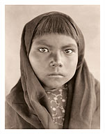 Qahatika Child - The North American Indians - c. 1907 - Fine Art Prints & Posters