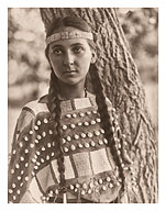 Lucille - Dakota Native Woman - The North American Indians - c. 1907 - Giclée Art Prints & Posters