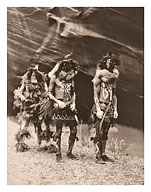 Yeibichai War Gods - Navajo Ceremony - The North American Indians - c. 1904 - Fine Art Prints & Posters
