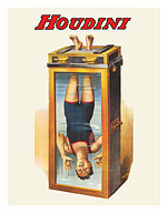Harry Houdini - Water Torture Cell - c. 1913 - Fine Art Prints & Posters
