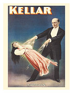 Harry Kellar - Levitation of Princess Karnac - c. 1894 - Fine Art Prints & Posters