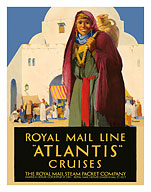Atlantis Cruises - Royal Mail Line - The Royal Mail Steam Packet Company - Giclée Art Prints & Posters