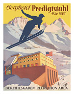 Berghotel Predigtstuhl - Ski Resort - Bad Reichenhall, Bavaria, Germany - Berchtesgaden Recreation Area - Fine Art Prints & Posters