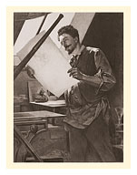 Belgian Printmaker Félicien Rops in his Studio - Fine Art Prints & Posters
