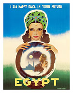 Egypt - I See Happy Days... in Your Future - Egyptian Fortune Teller - Fine Art Prints & Posters