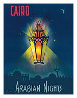 Cairo Egypt - The Arabian Nights - One Thousand and One Nights - Aladdin's Magic Lamp c.1946 - Fine Art Prints & Posters