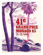 41st Monaco Grand Prix 1983 - Formula One Race Car - Montecarlo - Fine Art Prints & Posters