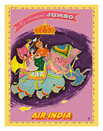 My Beautiful Jumbo - Boeing 747 Jumbo Jet - Air India - c.1970's - Fine Art Prints & Posters