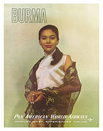 Myanmar (Burma) - Burmese, Women of the World - Pan American World Airways - c. 1964 - Fine Art Prints & Posters