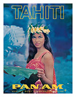 Tahiti - Pan American World Airways - Tahitian Beauty - c. 1964 - Fine Art Prints & Posters
