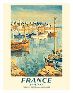 France - Brittany - French National Railroads - c. 1953 - Fine Art Prints & Posters