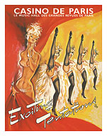 Paris Casino (Le Casino De Paris) France - Exciting Temptations - Can-Can Dancers - c. 1960's - Fine Art Prints & Posters