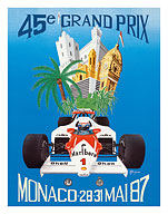 45th Monaco Grand Prix 1987 (Circuit de Monaco) - Formula One Race Cars - Fine Art Prints & Posters