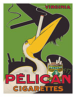 Pelican Cigarettes - American Virginia Tobacco - c. 1925 - Giclée Art Prints & Posters