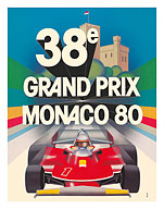 38th Monaco Grand Prix 1980 (Circuit de Monaco) - Formula One Race Cars - Racer Jody Scheckter - Fine Art Prints & Posters
