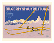 Bilgeri Ski Equipment (Bilgeri Ski Ausrüstung) - Bregenz, Austria - c. 1910 - Fine Art Prints & Posters