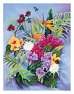 Hawaiian Island Floral - Fine Art Prints & Posters