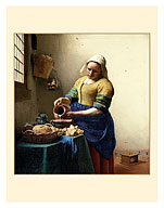 The Milkmaid (The Kitchenmaid) - c. 1658 - Fine Art Prints & Posters