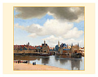 View of Delft - South Holland Netherlands - c. 1660 - Fine Art Prints & Posters