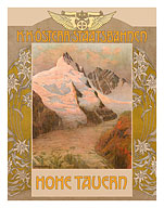 Hohe Tauern, Austria - Grossglockner Mountain - Austrian Railway - c. 1879 - Fine Art Prints & Posters