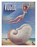Fashion Magazine - July, 1937 - Surreal Beach Fantasy - Fine Art Prints & Posters