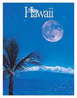 Hawaii - Red Blood Supermoon - Giclée Art Prints & Posters