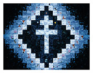 Santo Cruzeiro (Holy Cross) - Santo Daime - Cross of Lorraine - Fine Art Prints & Posters