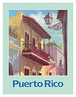 Puerto Rico - Old San Juan - c. 1970's - Giclée Art Prints & Posters