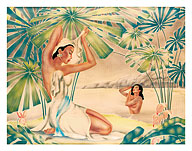Hawaiian Bathing Beauties - Fine Art Prints & Posters